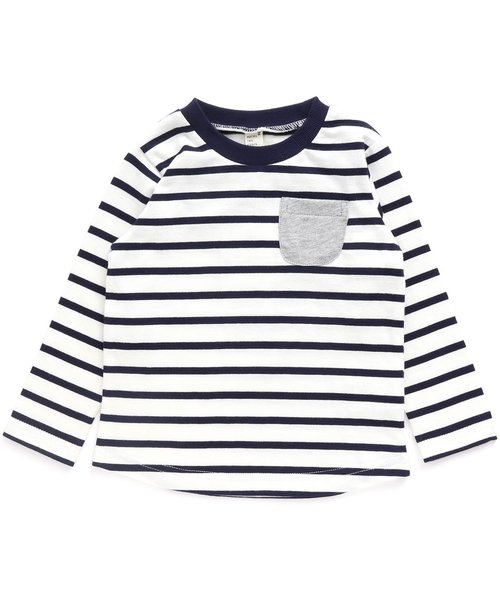 apres les cours(アプレレクール)の「アップルレイヤードTシャツセット(Tシャツ/カットソー・キッズ・オフホワイト/グリーン/マスタード・90/100/110/120/80/130)」の18枚目の写真