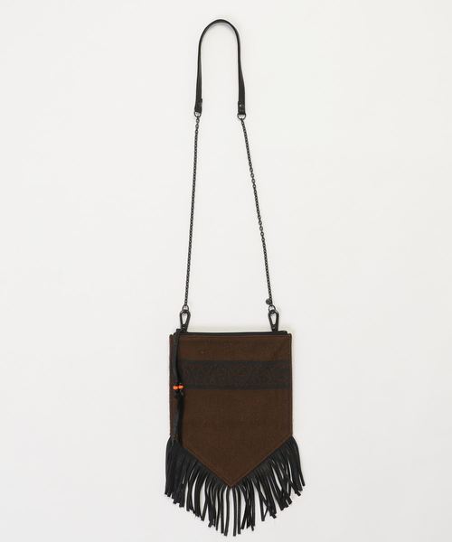 GARA（ガラ）の「GARA:CELTIC FOLK 2WAY BAG（ショルダーバッグ・メンズ・ブラウン/ブルーグレー・ONE SIZE）」の2枚目の写真