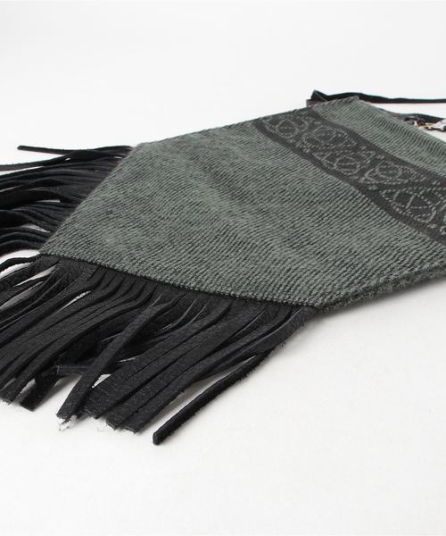 GARA（ガラ）の「GARA:CELTIC FOLK 2WAY BAG（ショルダーバッグ・メンズ・ブラウン/ブルーグレー・ONE SIZE）」の4枚目の写真