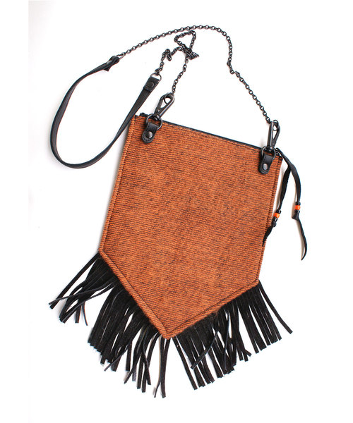 GARA（ガラ）の「GARA:CELTIC FOLK 2WAY BAG（ショルダーバッグ・メンズ・ブラウン/ブルーグレー・ONE SIZE）」の7枚目の写真