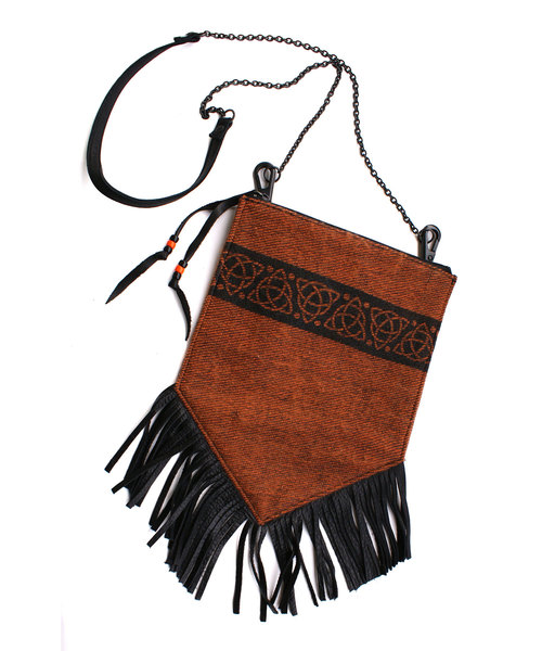 GARA（ガラ）の「GARA:CELTIC FOLK 2WAY BAG（ショルダーバッグ・メンズ・ブラウン/ブルーグレー・ONE SIZE）」の10枚目の写真