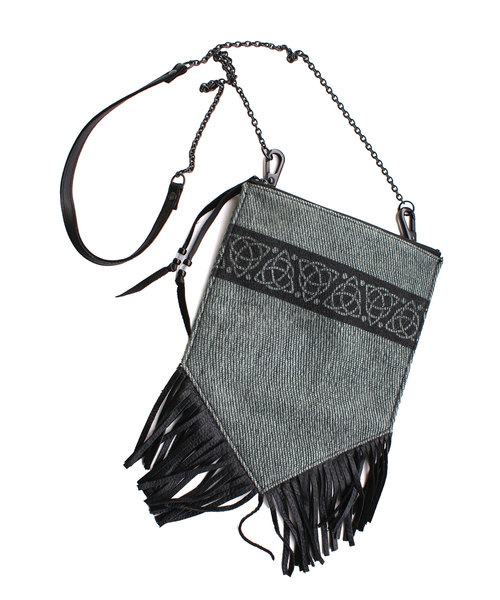 GARA（ガラ）の「GARA:CELTIC FOLK 2WAY BAG（ショルダーバッグ・メンズ・ブラウン/ブルーグレー・ONE SIZE）」の14枚目の写真