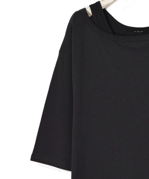 CLOSET 売れ筋商品|||クローゼット Tシャツ トップス レディース T-shirts Black クロップド Tシャツ / SITOM | ファッション通販 【公式通販