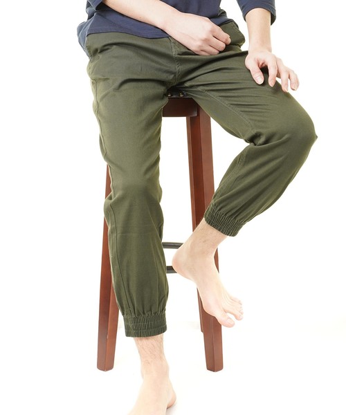 おしゃれスタ（オシャレスタ）の「ストレッチツイルジョガーパンツ(IR) レディース メンズ（その他パンツ・メンズ・ホワイト/ブラック/ベージュ/ネイビー/カーキ/ブルー・S/M/L/XL）」の4枚目の写真