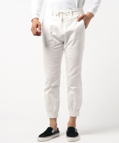 おしゃれスタ（オシャレスタ）の「ストレッチツイルジョガーパンツ(IR) レディース メンズ（その他パンツ・メンズ・ホワイト/ブラック/ベージュ/ネイビー/カーキ/ブルー・S/M/L/XL）」の9枚目の写真