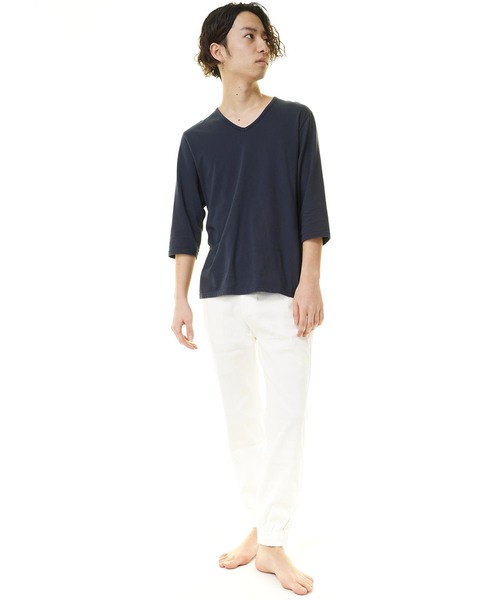 おしゃれスタ（オシャレスタ）の「ストレッチツイルジョガーパンツ(IR) レディース メンズ（その他パンツ・メンズ・ホワイト/ブラック/ベージュ/ネイビー/カーキ/ブルー・S/M/L/XL）」の15枚目の写真