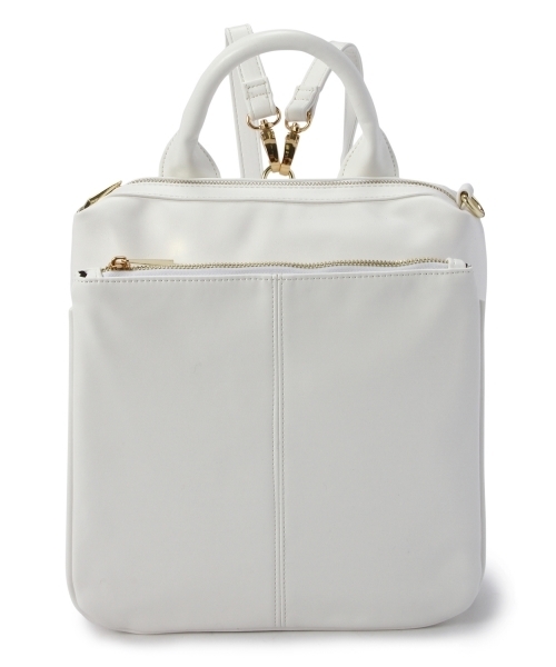 Another Edition（アナザーエディション）の「AE 2Way SQ リュック（バックパック/リュック・レディース・ブラック/ホワイト・フリー）」の2枚目の写真