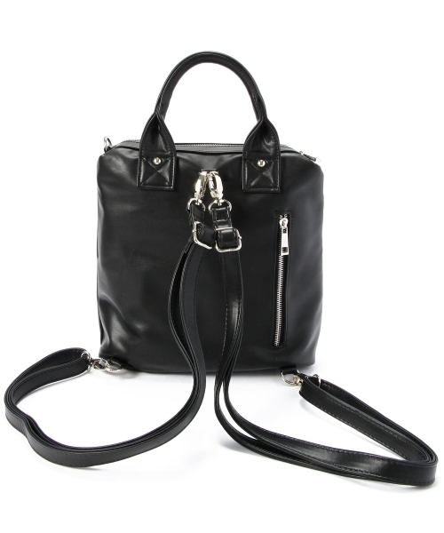 Another Edition（アナザーエディション）の「AE 2Way SQ リュック（バックパック/リュック・レディース・ブラック/ホワイト・フリー）」の3枚目の写真