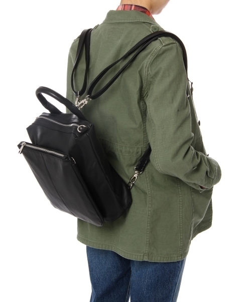 Another Edition（アナザーエディション）の「AE 2Way SQ リュック（バックパック/リュック・レディース・ブラック/ホワイト・フリー）」の19枚目の写真