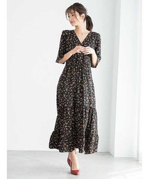 fifth | 【インスタグラマーコラボ】小花柄カシュクールロングワンピース(ワンピース)