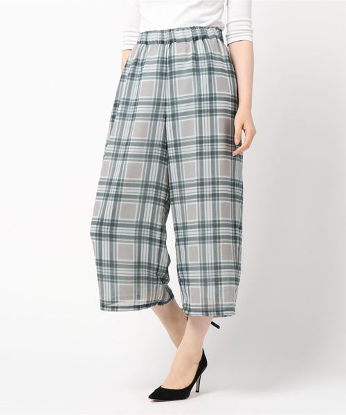 mizuiroind（ミズイロインド）の「チェックパンツ（その他パンツ・レディース・ブラック/グレー・S/M）」の2枚目の写真