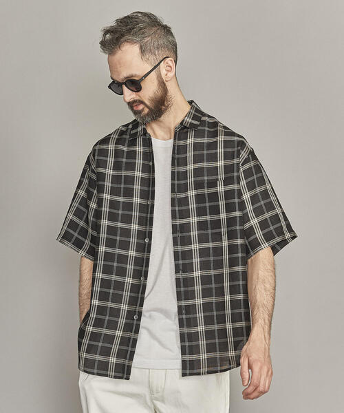 BY ダークチェック ワイドフォルム シャツ BEAUTY&YOUTH UNITED ARROWS（ビューティーアンドユース