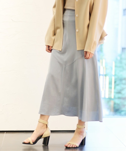 CITYSHOP(シティーショップ)の「シルキーマーメイドスカート(スカート・レディース・スカイブルー/ブラック/ベージュ/ピンク・FREE)」の4枚目の写真