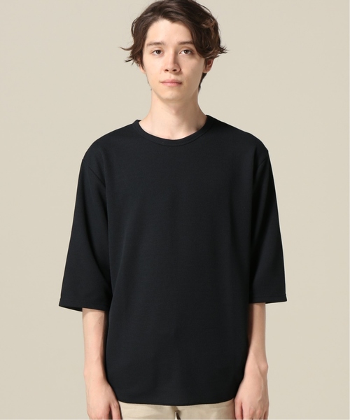 417 EDIFICE(フォーワンセブンエディフィス)の「ポリコットワッフル5STEE(Tシャツ/カットソー・メンズ・ブラック/ホワイト/ベージュ/カーキ・SMALL/MEDIUM/LARGE)」の6枚目の写真