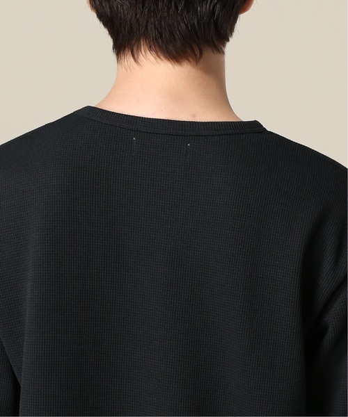 417 EDIFICE(フォーワンセブンエディフィス)の「ポリコットワッフル5STEE(Tシャツ/カットソー・メンズ・ブラック/ホワイト/ベージュ/カーキ・SMALL/MEDIUM/LARGE)」の10枚目の写真