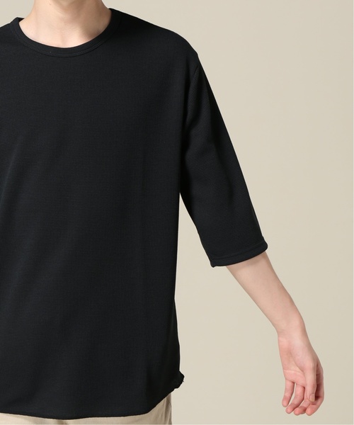 417 EDIFICE(フォーワンセブンエディフィス)の「ポリコットワッフル5STEE(Tシャツ/カットソー・メンズ・ブラック/ホワイト/ベージュ/カーキ・SMALL/MEDIUM/LARGE)」の11枚目の写真