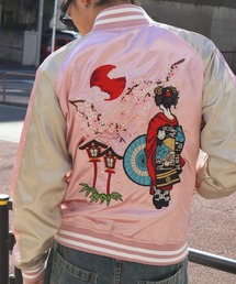 WESTSEA（ウエストシー）の「虎 風神雷神 舞子 鷹 龍 和柄 薔薇虎 薔薇(バラ) 狼 龍虎 金魚 鯉 鶴スカジャン（スカジャン）」