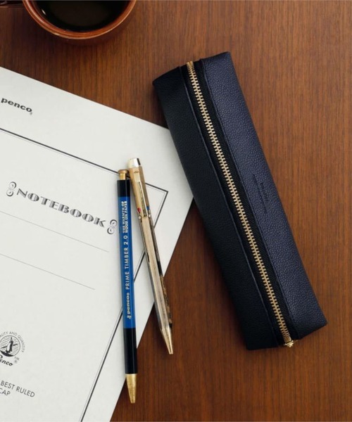 HIGHTIDE（ハイタイド）の「Grains de sable サーブル ファスナーペンケース ポーチ 筆箱（ステーショナリー・レディース・グレー/ネイビー/キャメル・FREE）」の12枚目の写真