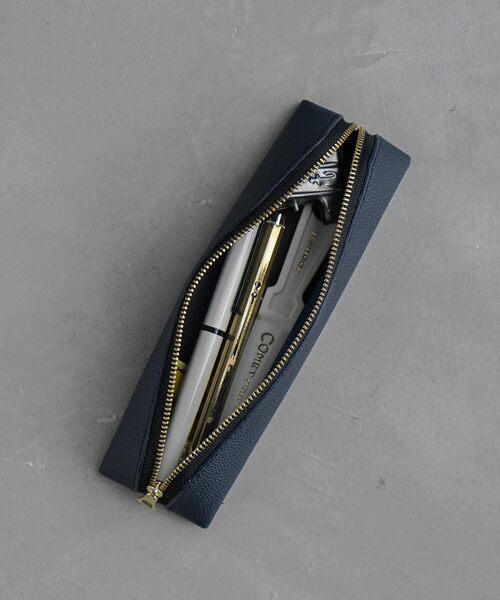 HIGHTIDE（ハイタイド）の「Grains de sable サーブル ファスナーペンケース ポーチ 筆箱（ステーショナリー・レディース・グレー/ネイビー/キャメル・FREE）」の15枚目の写真