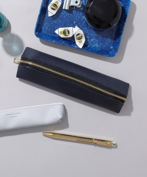 HIGHTIDE（ハイタイド）の「Grains de sable サーブル ファスナーペンケース ポーチ 筆箱（ステーショナリー・レディース・グレー/ネイビー/キャメル・FREE）」の14枚目の写真