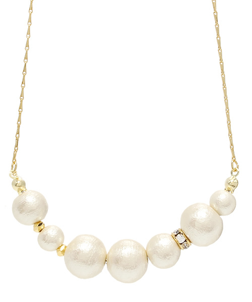 CIAOPANIC TYPY（チャオパニックティピー）の「【WEB限定】10MXコットンパールネックレス（ネックレス・レディース・ホワイト/クリーム・FREE）」の7枚目の写真