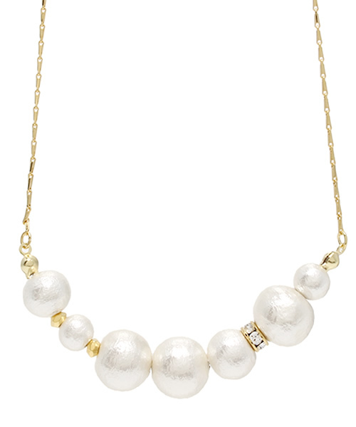 CIAOPANIC TYPY（チャオパニックティピー）の「【WEB限定】10MXコットンパールネックレス（ネックレス・レディース・ホワイト/クリーム・FREE）」の8枚目の写真