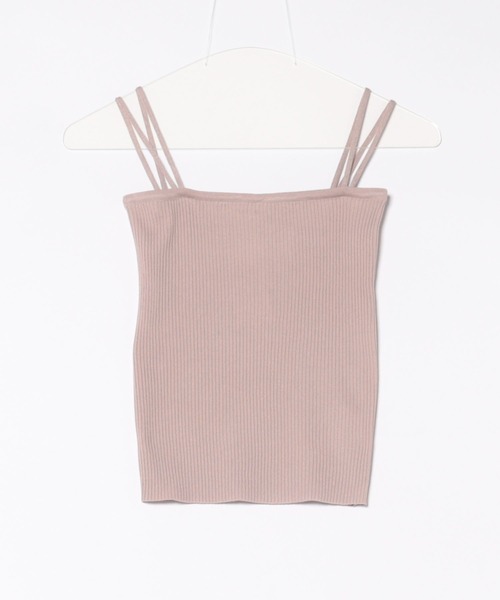 urge：（アージコロン ）の「【URGE：】☆CanCam掲載アイテム☆ レーヨンリブキャミソール（キャミソール・レディース・ブラック/ベージュ/ブラウン/オフホワイト/ピンク/イエロー/ブルー/ライトグリーン・FREE/SMALL/MEDIUM/LARGE）」の14枚目の写真