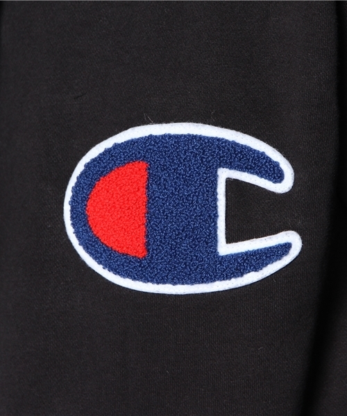 Champion(チャンピオン)の「WEGO/Championワッペンパーカー(パーカー・メンズ・ブラック/ネイビー・MEDIUM/LARGE)」の11枚目の写真