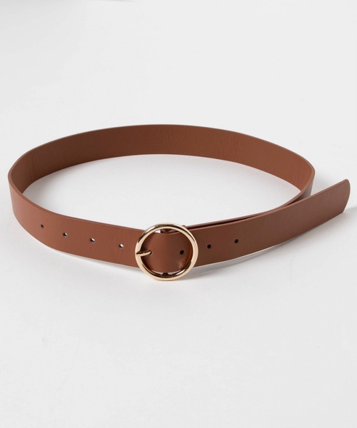 WEGO（ウィゴー）の「WEGO/リングカラーフェイクレザーベルト（ベルト・レディース・ブラック/キャメル・FREE）」の6枚目の写真