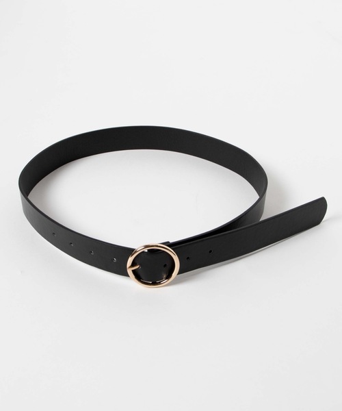WEGO（ウィゴー）の「WEGO/リングカラーフェイクレザーベルト（ベルト・レディース・ブラック/キャメル・FREE）」の7枚目の写真