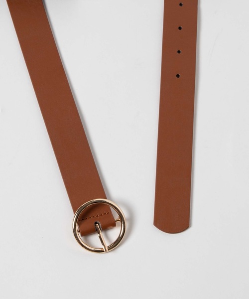 WEGO（ウィゴー）の「WEGO/リングカラーフェイクレザーベルト（ベルト・レディース・ブラック/キャメル・FREE）」の9枚目の写真