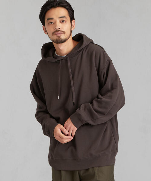 green label relaxing（グリーンレーベルリラクシング）の「SC クリア スウェット フーディー 長袖パーカー（パーカー・メンズ・ライトグレー/ダークブラウン/ダークグリーン・MEDIUM/LARGE/X-LARGE/SMALL）」の3枚目の写真