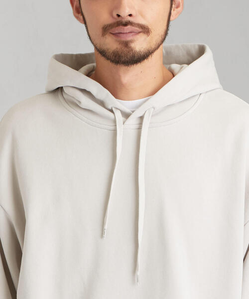 green label relaxing（グリーンレーベルリラクシング）の「SC クリア スウェット フーディー 長袖パーカー（パーカー・メンズ・ライトグレー/ダークブラウン/ダークグリーン・MEDIUM/LARGE/X-LARGE/SMALL）」の6枚目の写真