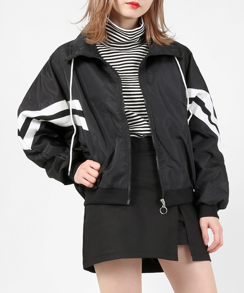 DING（ディング）の「DING/ボーダーハイネックロンT（Tシャツ/カットソー・レディース・ホワイト・FREE）」の7枚目の写真