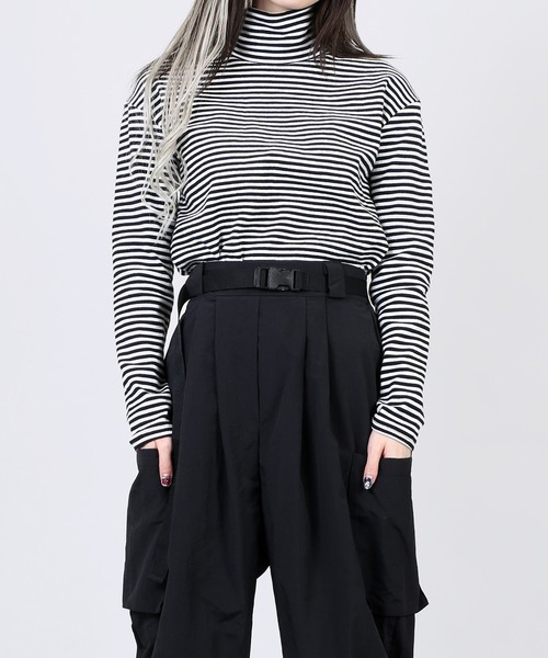 セール Ding ボーダーハイネックロンt Tシャツ カットソー Ding ディング のファッション通販 Zozotown