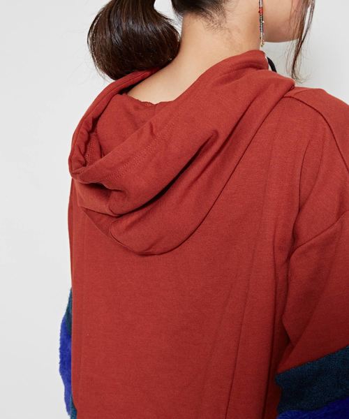 チャイハネ（チャイハネ）の「【チャイハネ】フェイクファーパッチワークパーカー（パーカー・レディース・ホワイト/ブラック/ブラウン・FREE）」の22枚目の写真