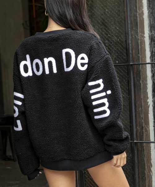 London Denim(ロンドンデニム)の「ユニセックス もこもこ シェルパボア フリース / オーバーサイズ プルオーバー ビッグサイズ トレーナー(スウェット・メンズ・ブラック/ベージュ/オフホワイト/グリーン/カーキ/モカ/ネイビー/チャコールグレー・48/50)」の3枚目の写真