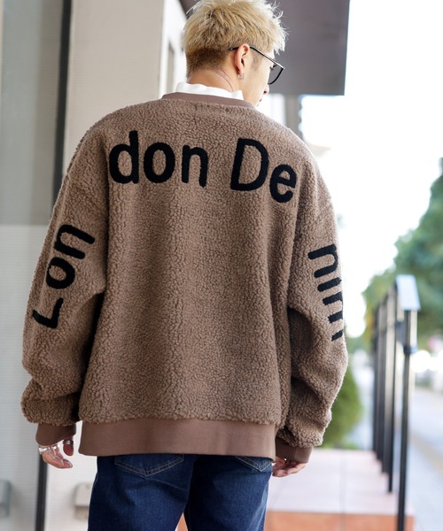 London Denim(ロンドンデニム)の「ユニセックス もこもこ シェルパボア フリース / オーバーサイズ プルオーバー ビッグサイズ トレーナー(スウェット・メンズ・ブラック/ベージュ/オフホワイト/グリーン/カーキ/モカ/ネイビー/チャコールグレー・48/50)」の5枚目の写真