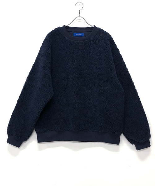 London Denim(ロンドンデニム)の「ユニセックス もこもこ シェルパボア フリース / オーバーサイズ プルオーバー ビッグサイズ トレーナー(スウェット・メンズ・ブラック/ベージュ/オフホワイト/グリーン/カーキ/モカ/ネイビー/チャコールグレー・48/50)」の14枚目の写真