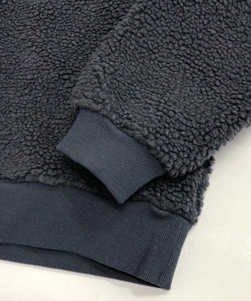 London Denim(ロンドンデニム)の「ユニセックス もこもこ シェルパボア フリース / オーバーサイズ プルオーバー ビッグサイズ トレーナー(スウェット・メンズ・ブラック/ベージュ/オフホワイト/グリーン/カーキ/モカ/ネイビー/チャコールグレー・48/50)」の9枚目の写真