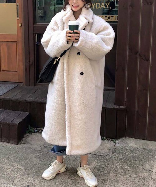 ホットセール Mayree ジャケット アウター チェスターコート プードルボアロングコート チェスターコート