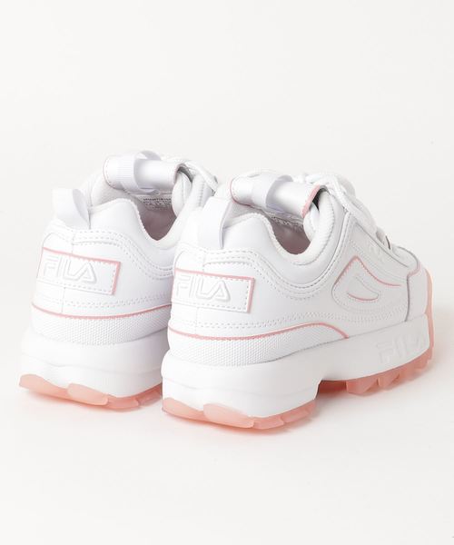FILA（フィラ）の「FILA/フィラ DISRUPTORⅡICEディスラプター２アイス F0431-0154 スニーカー（スニーカー・レディース・ホワイト×ピンク・23.0cm/24.0cm/25.0cm）」の3枚目の写真