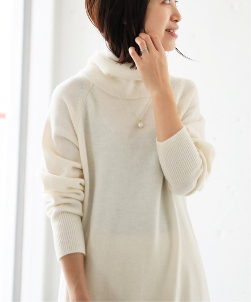 IENA（イエナ）の「BIGニットワンピース◆（ワンピース・レディース・ネイビー/アイボリー/ダークブルー・FREE）」の22枚目の写真