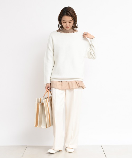 DouDou(ドゥドゥ)の「シアー2WAY袖ボリュームブラウス(シャツ/ブラウス・レディース・オフホワイト/ピンクベージュ/ベージュ系その他/ブラック・FREE)」の22枚目の写真