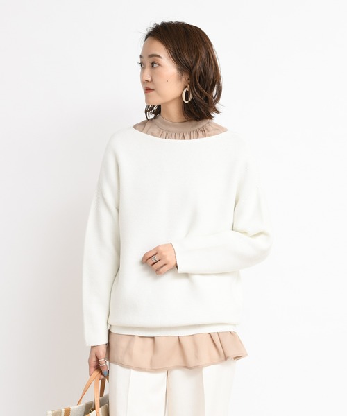 DouDou(ドゥドゥ)の「シアー2WAY袖ボリュームブラウス(シャツ/ブラウス・レディース・オフホワイト/ピンクベージュ/ベージュ系その他/ブラック・FREE)」の11枚目の写真