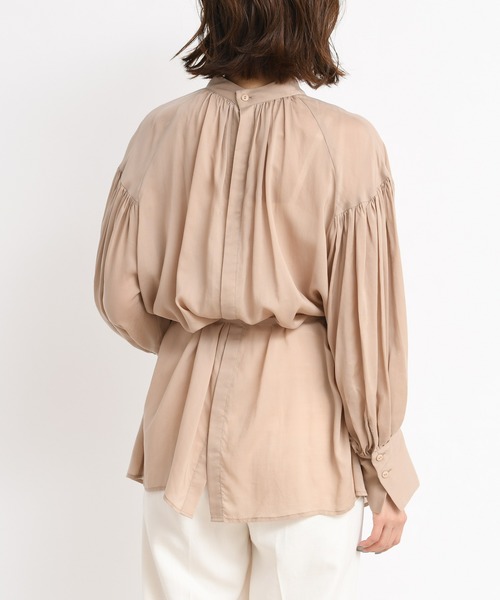 DouDou(ドゥドゥ)の「シアー2WAY袖ボリュームブラウス(シャツ/ブラウス・レディース・オフホワイト/ピンクベージュ/ベージュ系その他/ブラック・FREE)」の15枚目の写真