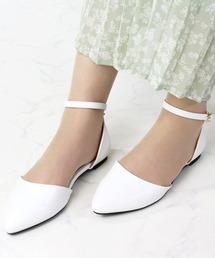 LibertyDoll（リバティードール）の「Liberty Doll / ポインテッドトゥセパレートストラップフラットパンプス(5432)（パンプス）」