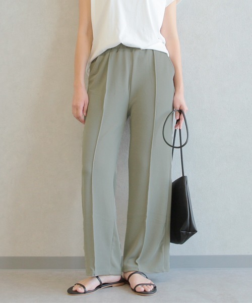 reca（レカ）の「大人のリラックスパンツ（その他パンツ・レディース・ブラック/ベージュ/ブルー/グリーン系その他/ライトグレー/アイボリー・FREE）」の5枚目の写真