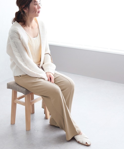 reca（レカ）の「大人のリラックスパンツ（その他パンツ・レディース・ブラック/ベージュ/ブルー/グリーン系その他/ライトグレー/アイボリー・FREE）」の12枚目の写真