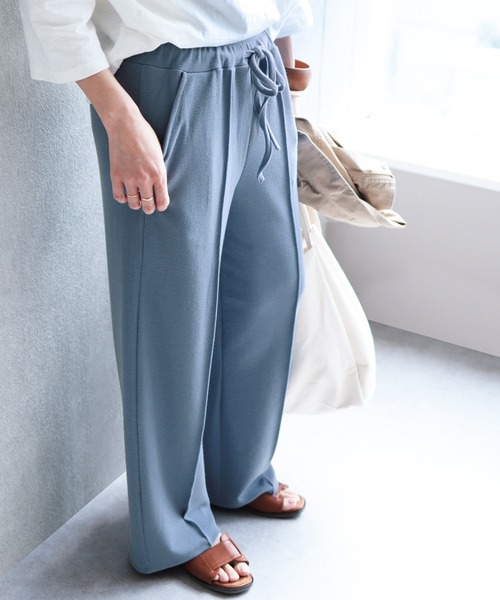 reca（レカ）の「大人のリラックスパンツ（その他パンツ・レディース・ブラック/ベージュ/ブルー/グリーン系その他/ライトグレー/アイボリー・FREE）」の14枚目の写真